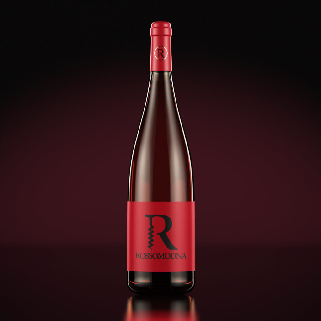 Burgundy Wine Bottle Mockup